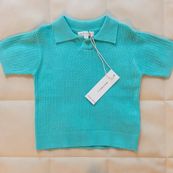 Maybell Studio 18-24m collared short sleeve sweater - NWT - Picture 1 of 1